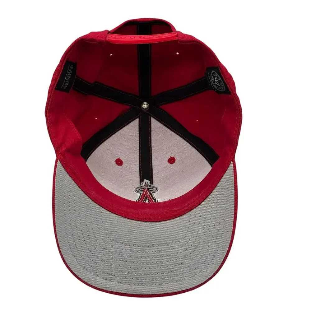 '47 Brand MVP Los Angeles Angels MLB Snapback Hat Cap Solid Red Adjustable